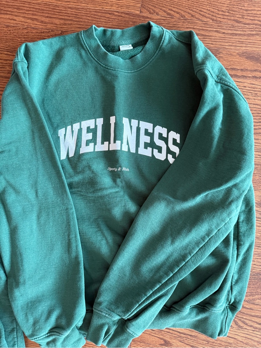 Sporty & Rich Wellness Green Crewneck Sweatshirt & Joggers Set - Picture 3 of 6